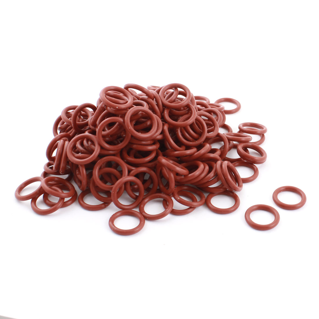 Unique Bargains 200Pcs 20mm x 14mm x 3mm Red Rubber RC Model Motor Oil Seal O Ring Gasket Spacer