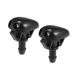 Unique Bargains 2pcs Black Plastic Car Windshield Washer