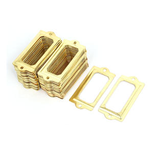 Unique Bargains Office Pharmacy Drawer Iron Tag Holder ...