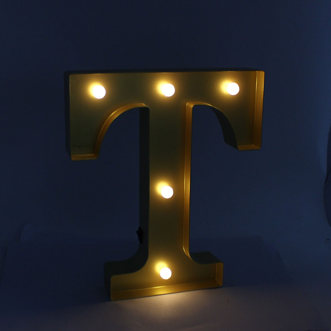 Unique Bargains Bedroom Plastic Decor English T Letter