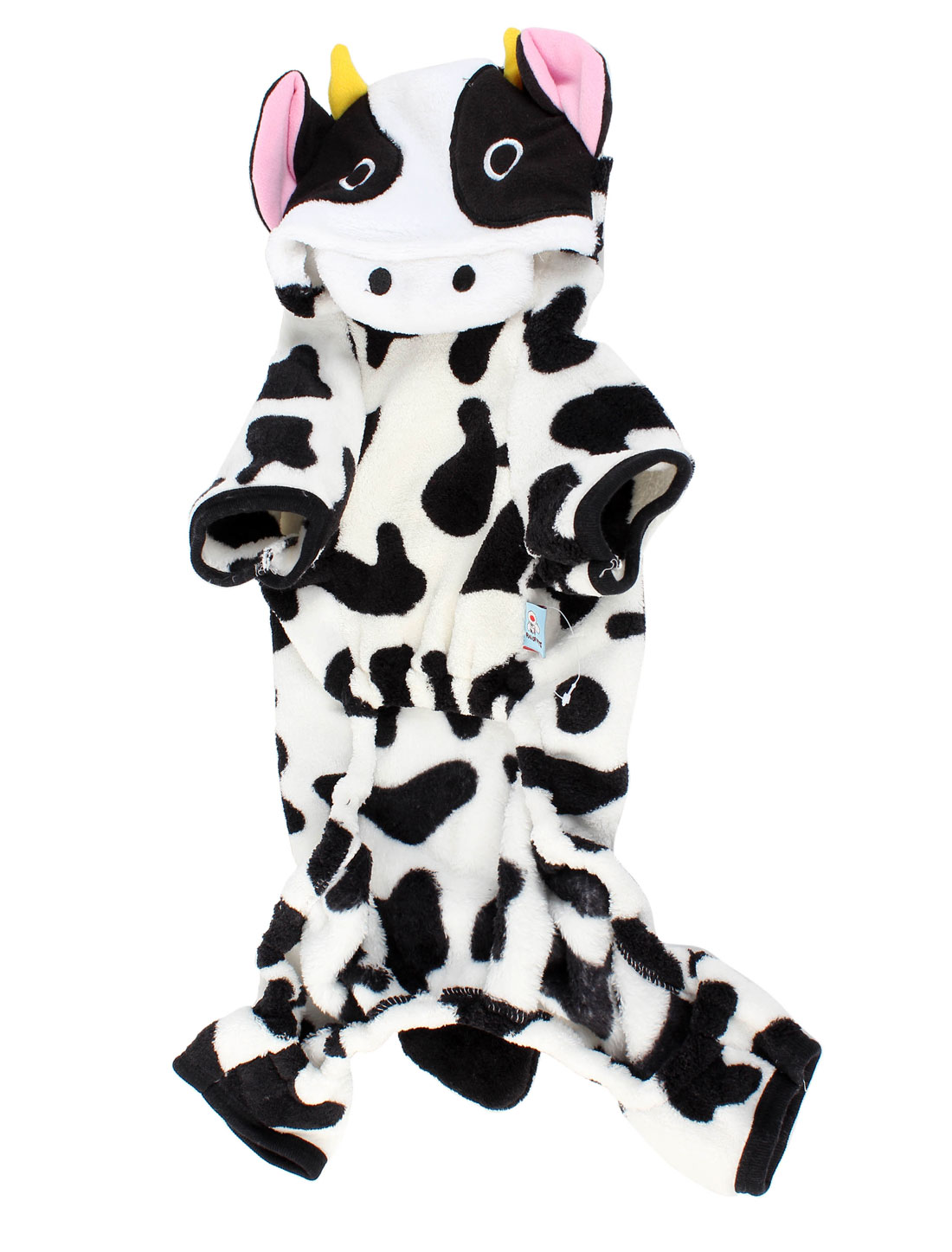 Unique Bargains Winter Warm Cow Printed Hoo Sleeved Pet Dog Unique Bargains Winter Warm Cow Printed Hoo Sleeved Pet Dog Yorkie Coat Clothes Costume Xl