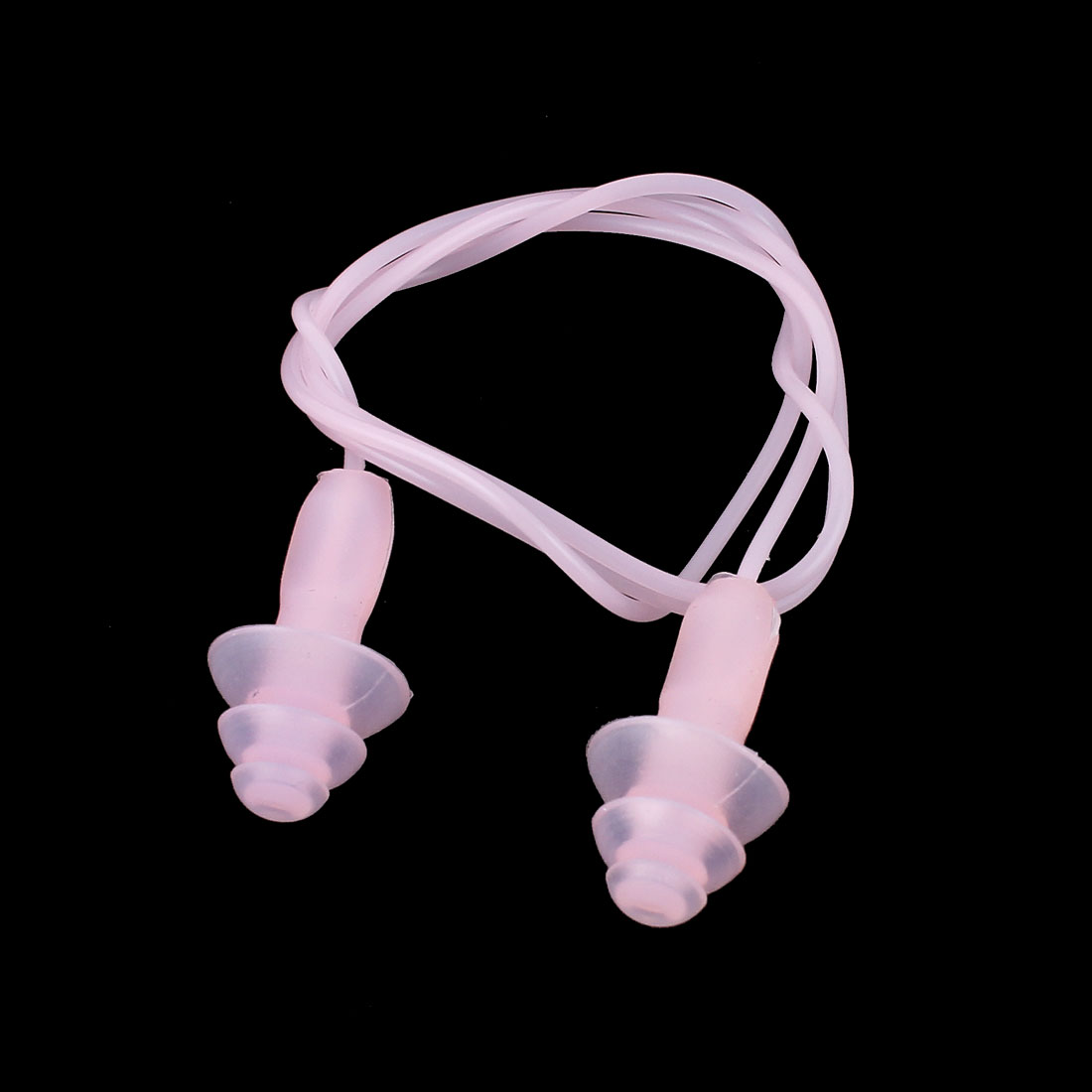 Unique Bargains 3 Pairs Soft Silicone Water Block Corded Swimming Earplugs Ear Plugs Pink