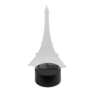 Unique Bargains Dc 5v Eiffel Tower 3d Acrylic Led Night
