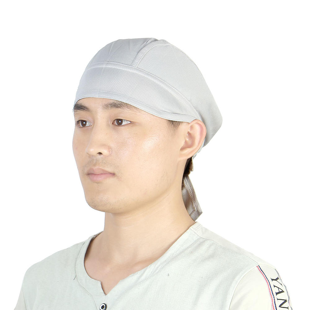 Unique Bargains XINTOWN Authorized Unisex Outdoor Breathable Running Head Scarf Cap Cycling Biking Sports Pirate Hat Gray