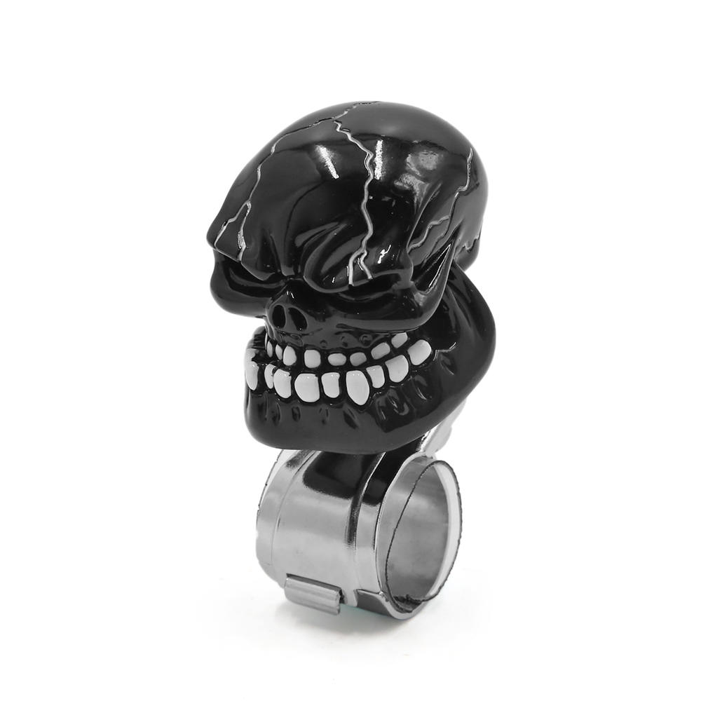 Unique Bargains Skull Design Car Steering Wheel Spinner Knob Auxiliary Booster Power Save Ball