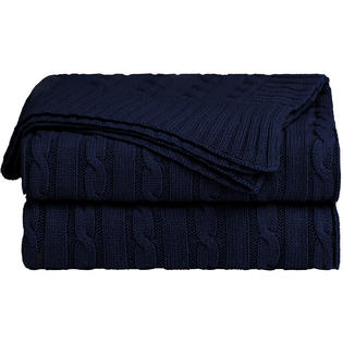 Unique Bargains 100 Cotton Knitted Throw Blanket Cable Knit Unique Bargains 100 Cotton Knitted Throw Blanket Cable Knit