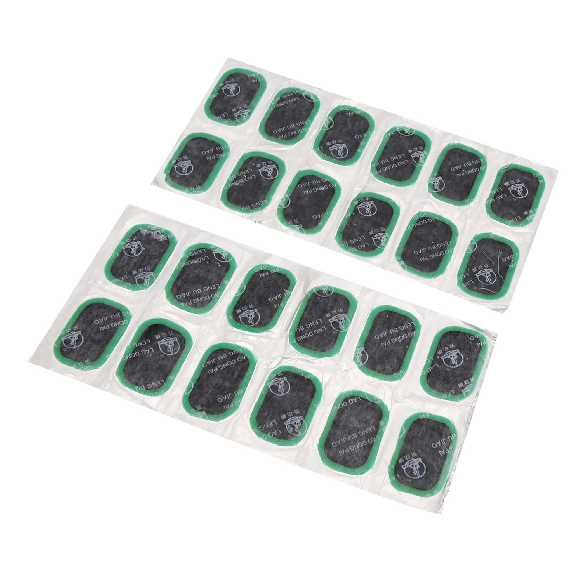 Unique Bargains 24pcs Green Motorcycle Car Tyre Puncture Patches Tire Repair Tool 52 x 34mm