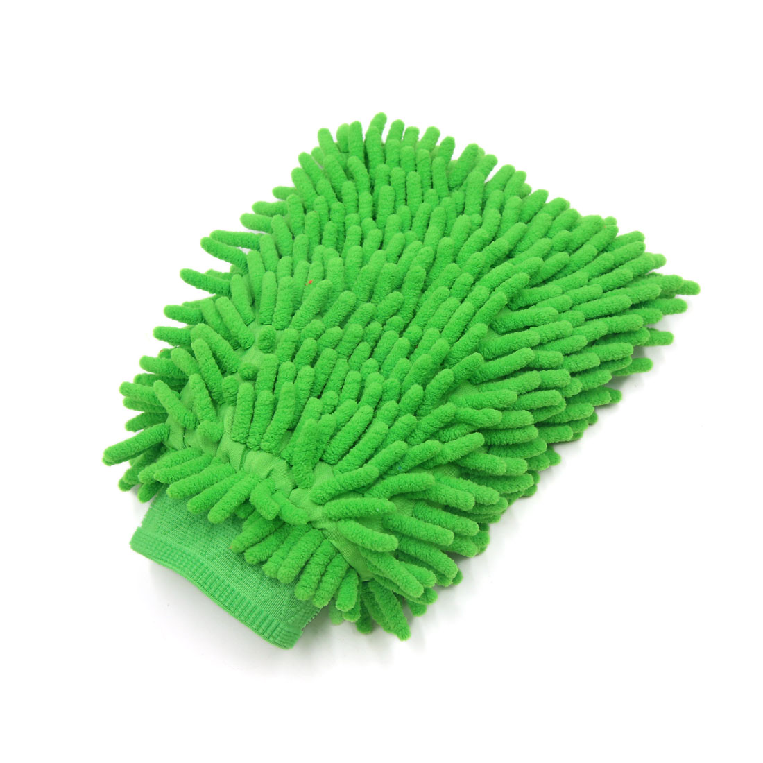 Unique Bargains Green Microfiber Chenille Washing Cleaning Glove Mitten for Car Automobile