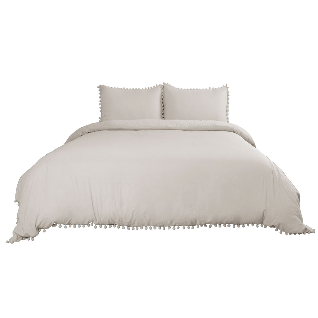 Unique Bargains 100 Wash Cotton 3pcs Duvet Cover Set High Thread