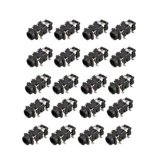 Unique Bargains A18102400ux0496 3 5 Mm Audio Jack Connector Pcb Mount Female Socket 5 Pin Pj 327a 20pcs