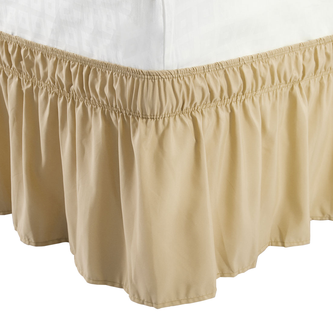 Unique Bargains Bed Skirt Polyester Ruffle Wrap Around 3 Sides Dust 15 Drop Twin Full Queen King Size Unique Bargains Bed Skirt Polyester, King Bed Ruffle