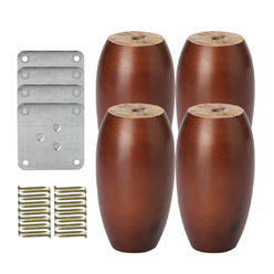 Leg Daddy 4inch Round Tapered Plastic Sofa Couch And Chair