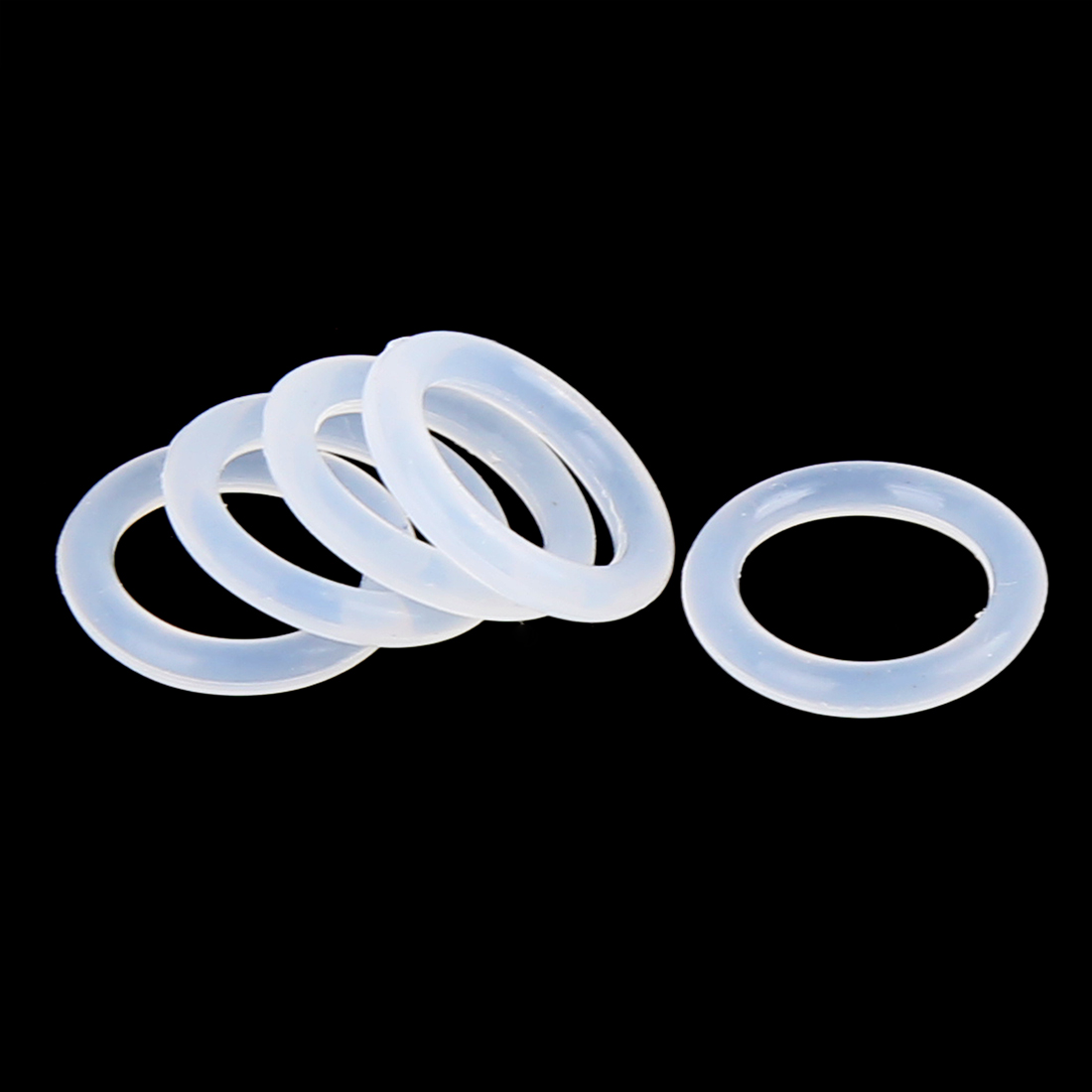 Unique Bargains 100Pcs Silicone O-Rings, 10mm OD, 7mm ID, 1.5mm Width, Seal Gasket White