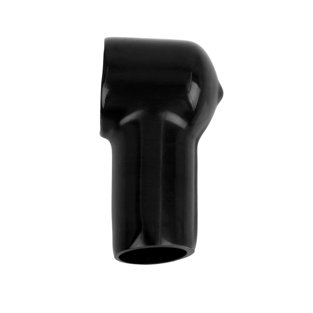Unique Bargains 2pcs 49mm Long Black Soft PVC Battery Terminal Cover Insulation Cap Sleeve Boot