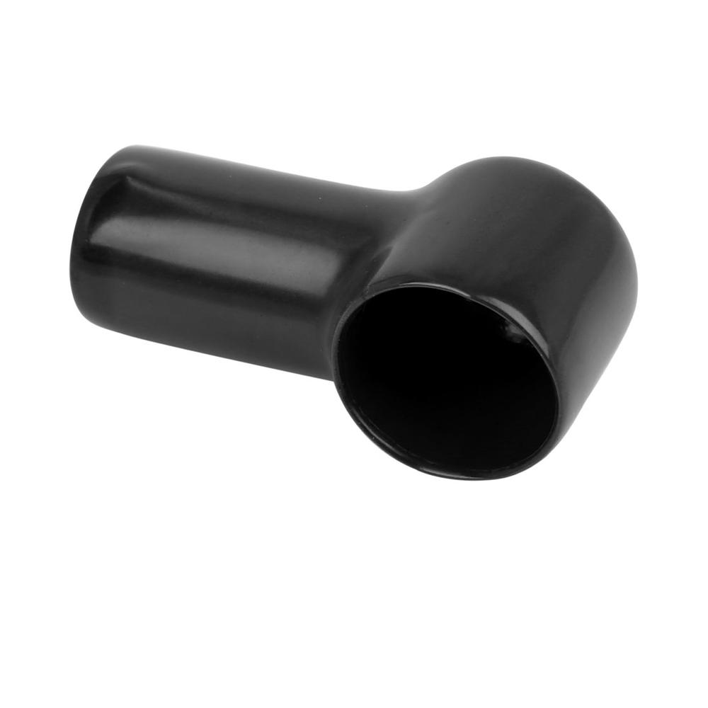 Unique Bargains 2pcs 49mm Long Black Soft PVC Battery Terminal Cover Insulation Cap Sleeve Boot