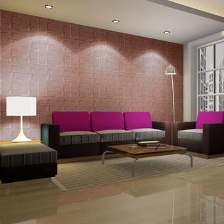 Unique Bargains 3d Wall Panels Foam Self Stick Wall Decorative 2 Sq Ft For Bedroom Coffee Color