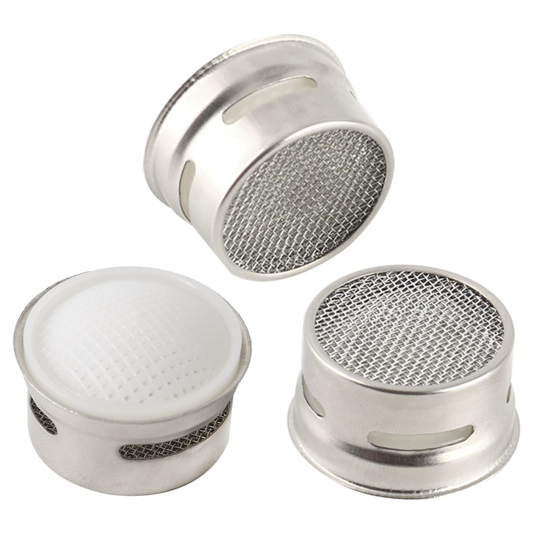 Unique Bargains 3pcs 21mm Stainless Steel Faucet Aerator Insert Water Filter Accessory