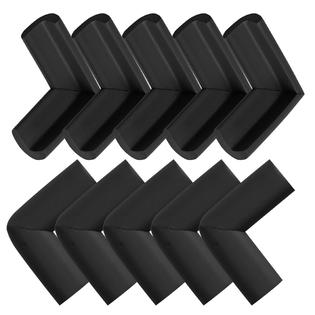 Unique Bargains 10pcs Edge Foam Corner Cushion Guard Strip Roll Soft Bumper  Protector Black