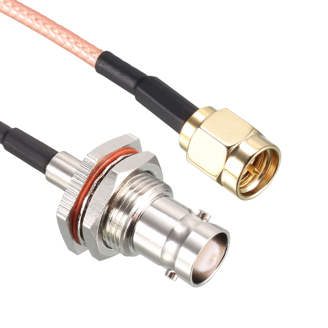 Unique Bargains SMA Male to BNC Female Bulkhead RF Coaxial Cable RG316 Coax Cable 8 Inch