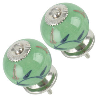Unique Bargains 2 Pcs Ceramic Vintage Knobs Dresser Pull Handle