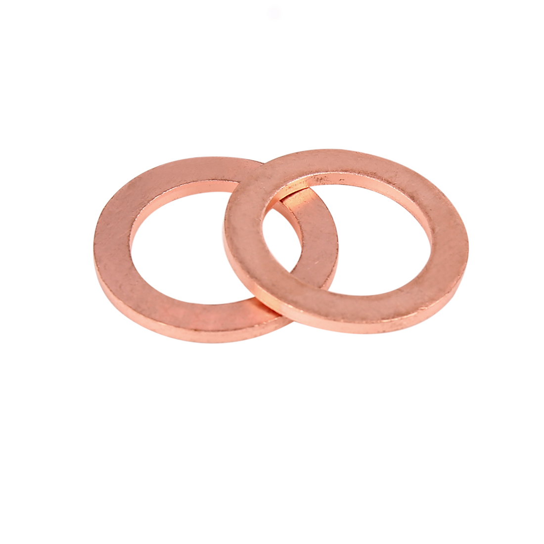 Unique Bargains 10pcs Copper Washer Flat Sealing Gasket Ring Spacer for Car 14 x 20 x 1.5mm