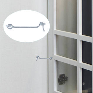 Unique Bargains 3 Cabin Hook Eye Latch Privacy Hook w Screws for Window  Slide Shed Door