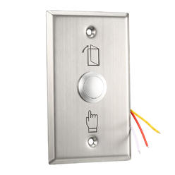 Unique Bargains Door Release Button Push to Exit NO/NC/COM Switch Panel 115mmx70mm 36V 3A