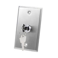 Unique Bargains Key Lock Switch On/Off Door Release DPST for Access Control Panel Mount w 2 Keys