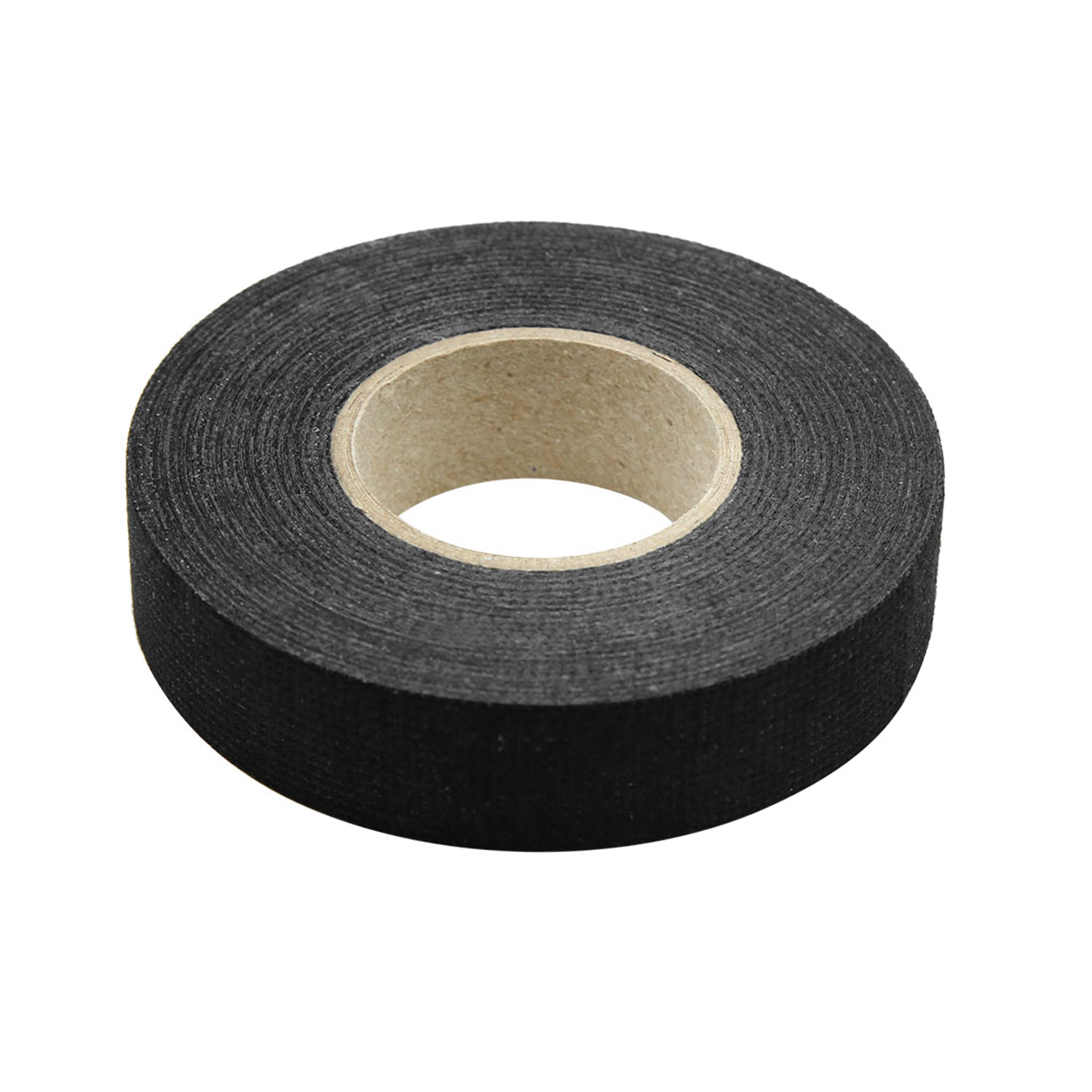 Unique Bargains Black Universal Adhesive Cloth Fabric Car Wire Harness Looms Tape 19mm x 15m