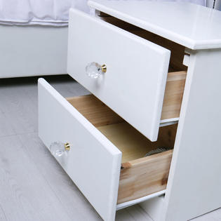 Unique Bargains Crystal Knob Drawer Pull Handle Cupboard Wardrobe
