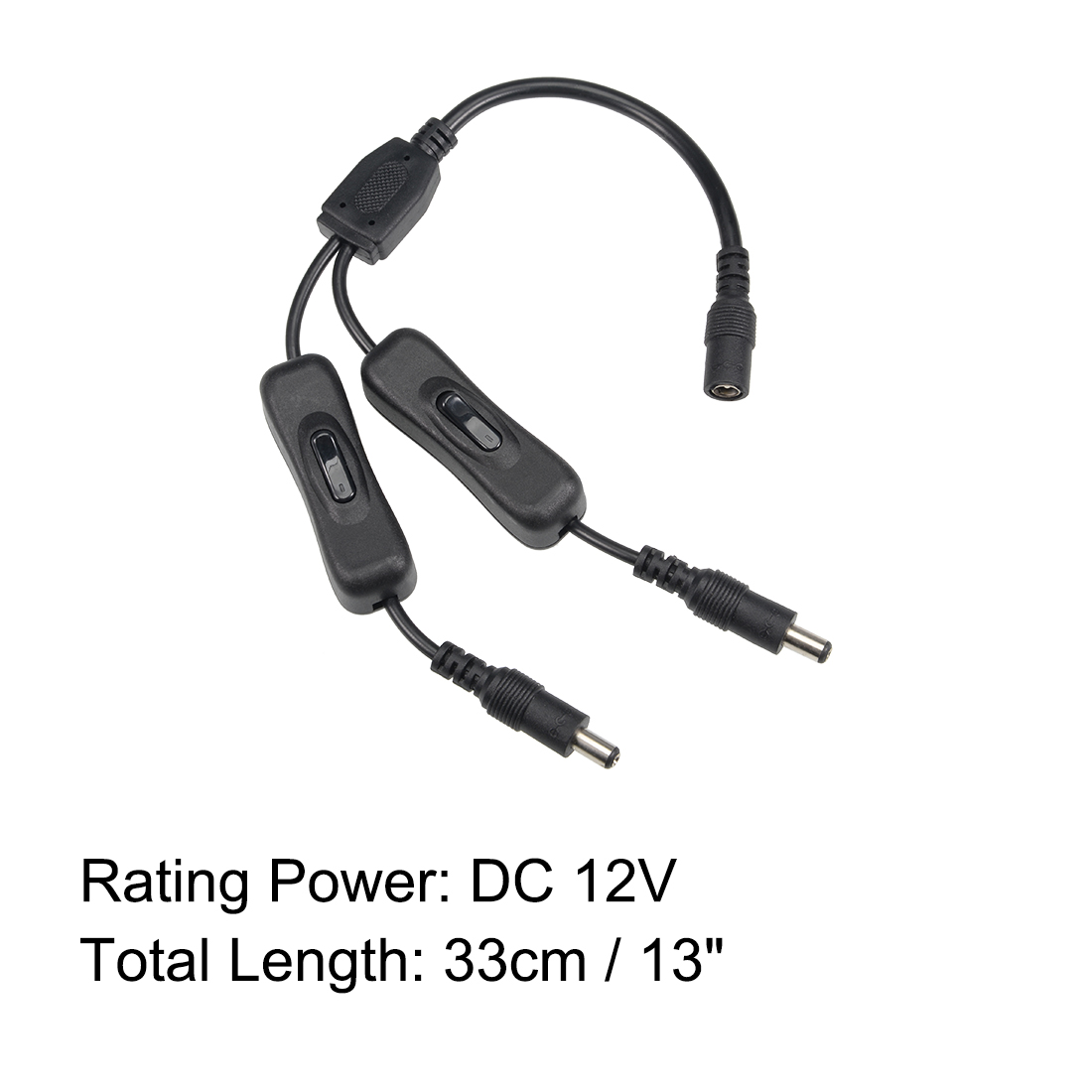 Unique Bargains A18122600ux0812 Dc 12v Inline Rocker Switch W