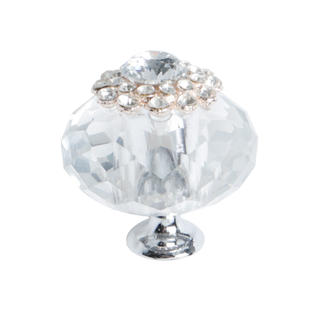 Unique Bargains Crystal Knob Drawer Pull Handle Cupboard Wardrobe