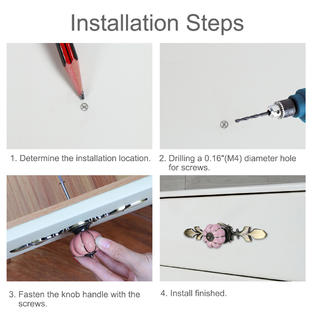 Unique Bargains Ceramic Vintage Knob Dresser Drawer Pumpkin Handle