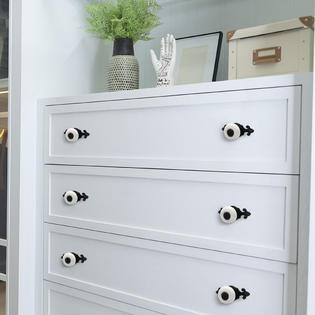 Unique Bargains Ceramic Vintage Knobs Drawer Pull Handle Cupboard