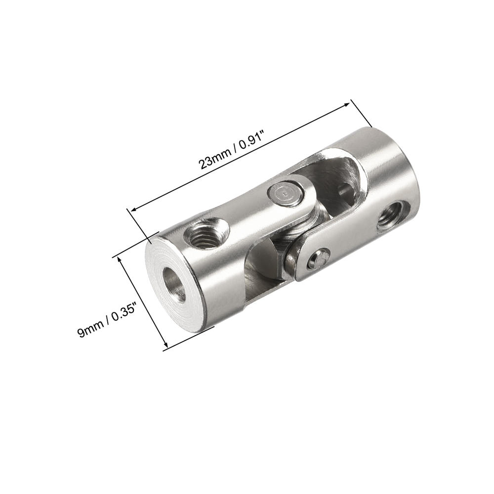 Unique Bargains 2PCS 2.3 to 3mm Rotatable Universal Shaft Coupler Joint Coupling L23XD9