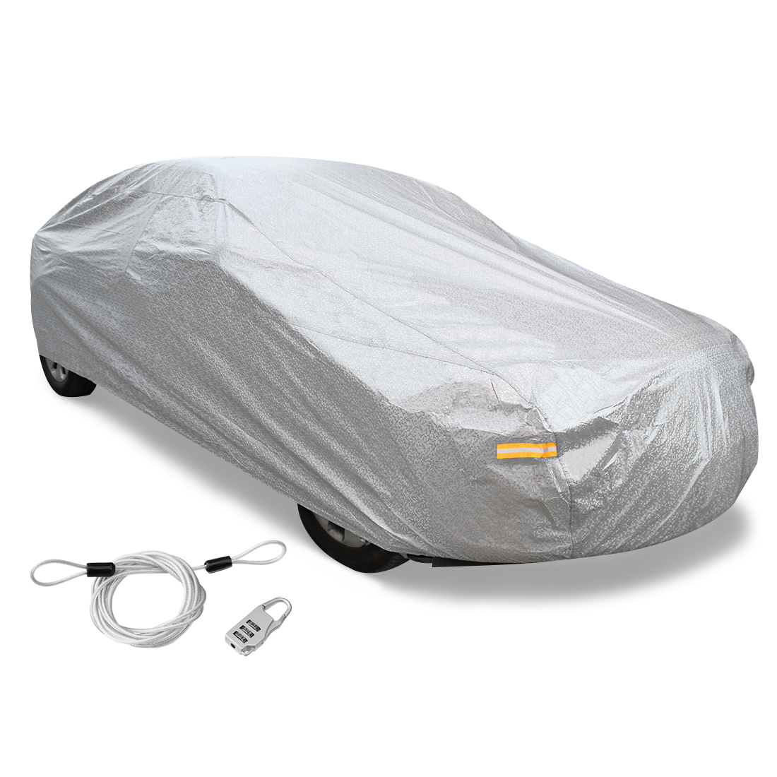 Unique Bargains 3XXL Soft Aluminum Car Cover UV Waterproof Resist Protection 530 x 190 x 160cm