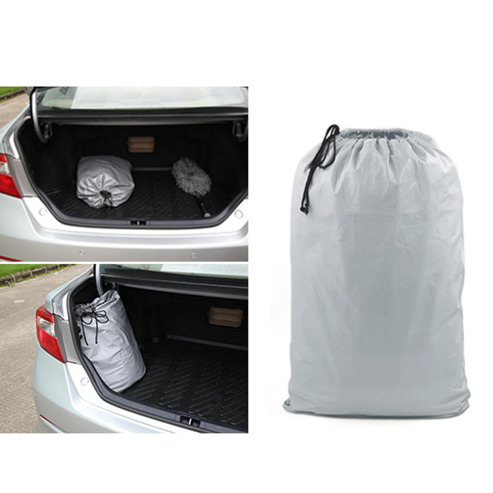 Unique Bargains 3L+ Soft Aluminum Car Cover UV Waterproof Resist Protection 480 x 180 x 160cm