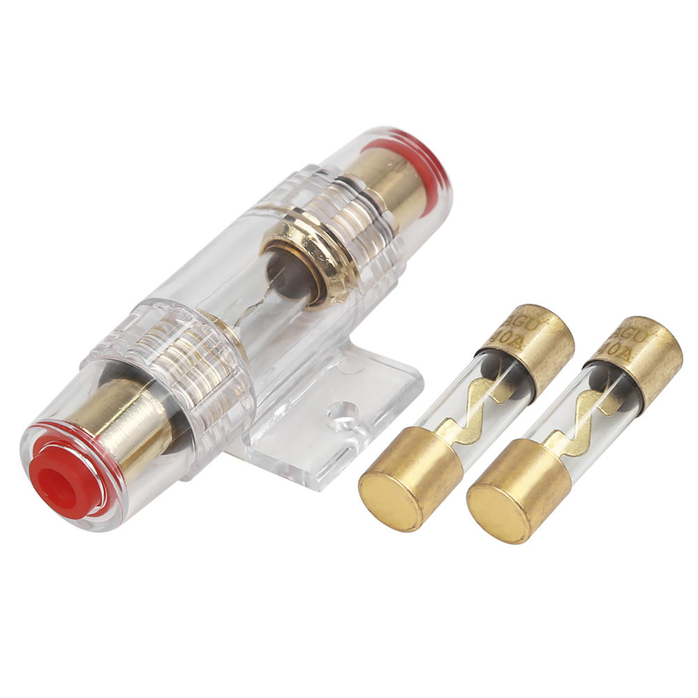 Unique Bargains 40 Amp AGU Fuse with AWG In-Line Holder 4 6 8 Gauge for Car Audio Video Stereo