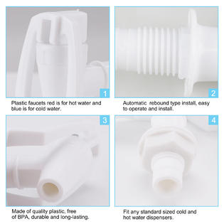Unique Bargains A19072500ux0634 2pcs Plastic Water Cooler Hot Cold