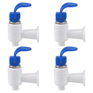 Unique Bargains A19072500ux0613 Blue Plastic Water Cooler Hot Cold Faucet Durable Spigot Replacement 4pcs
