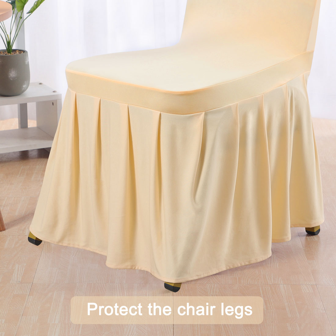 Unique Bargains Stretch Spandex Dining Room Chair Cover Long