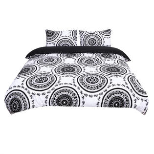 Unique Bargains King All Season Duvet Cover Sets Bohemian White