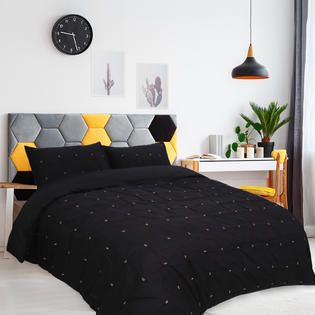 Unique Bargains Duvet Covers With Pillowcases 3 Piece Embroidery
