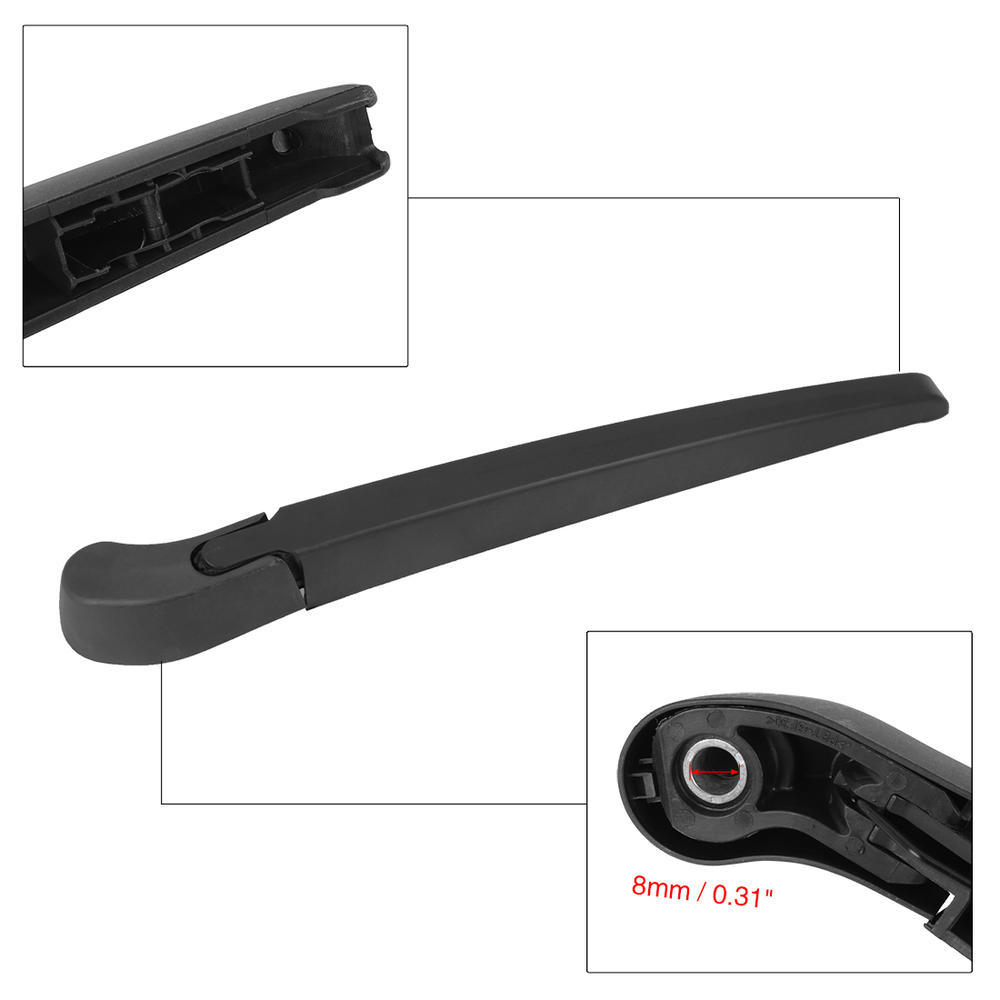 Unique Bargains Rear Windshield Wiper Blade Arm Set 380mm 15 Inch Fit for BMW X5 E70 2006-2013