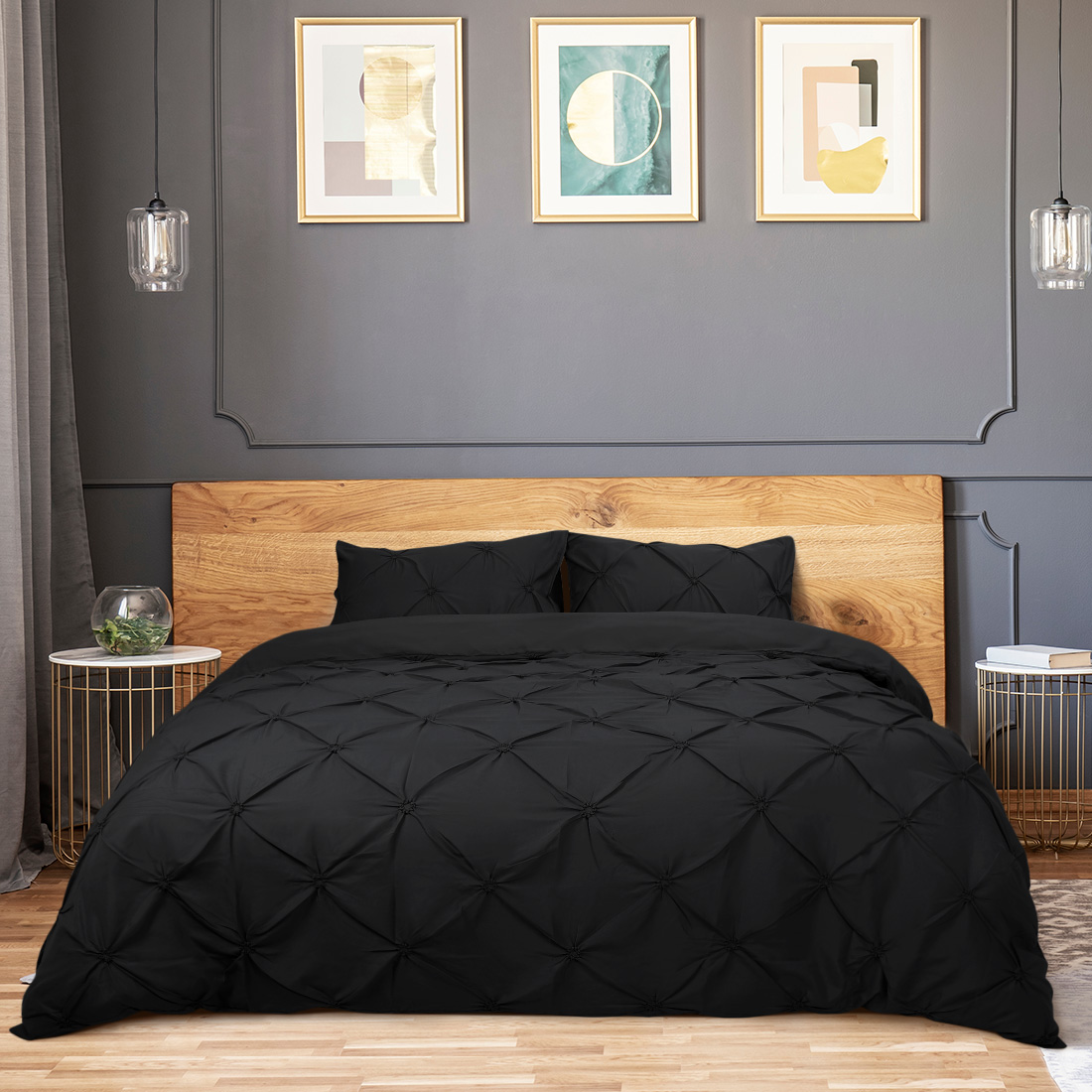 Unique Bargains Duvet Cover Set With Pillowcases 3 Piece