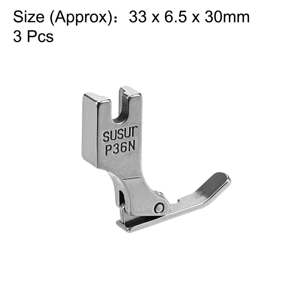 Unique Bargains Sewing Machine Cording Zipper Foot P36N- Compatible with Juki,Brother etc 3pcs