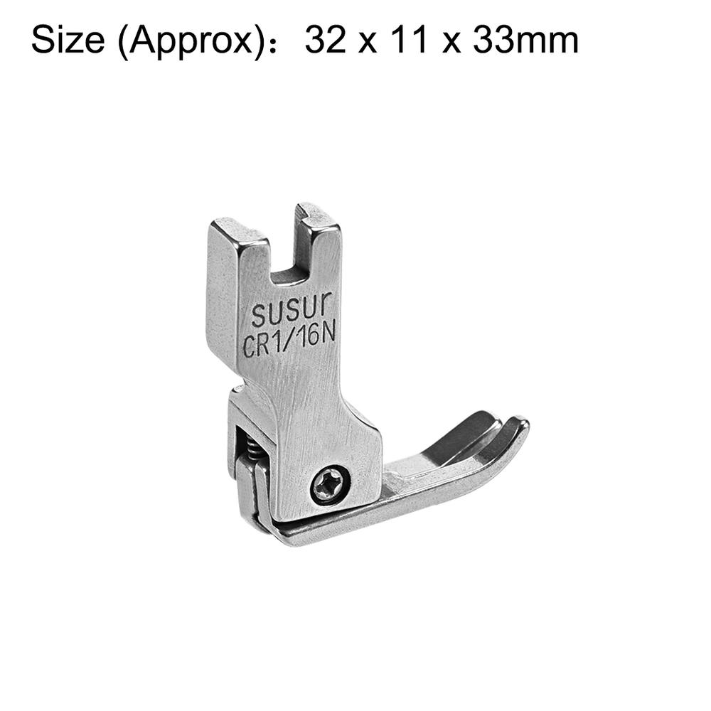 Unique Bargains #CR Right Compensating Presser Foot Fit for Industrial Sewing Machines (1/16")