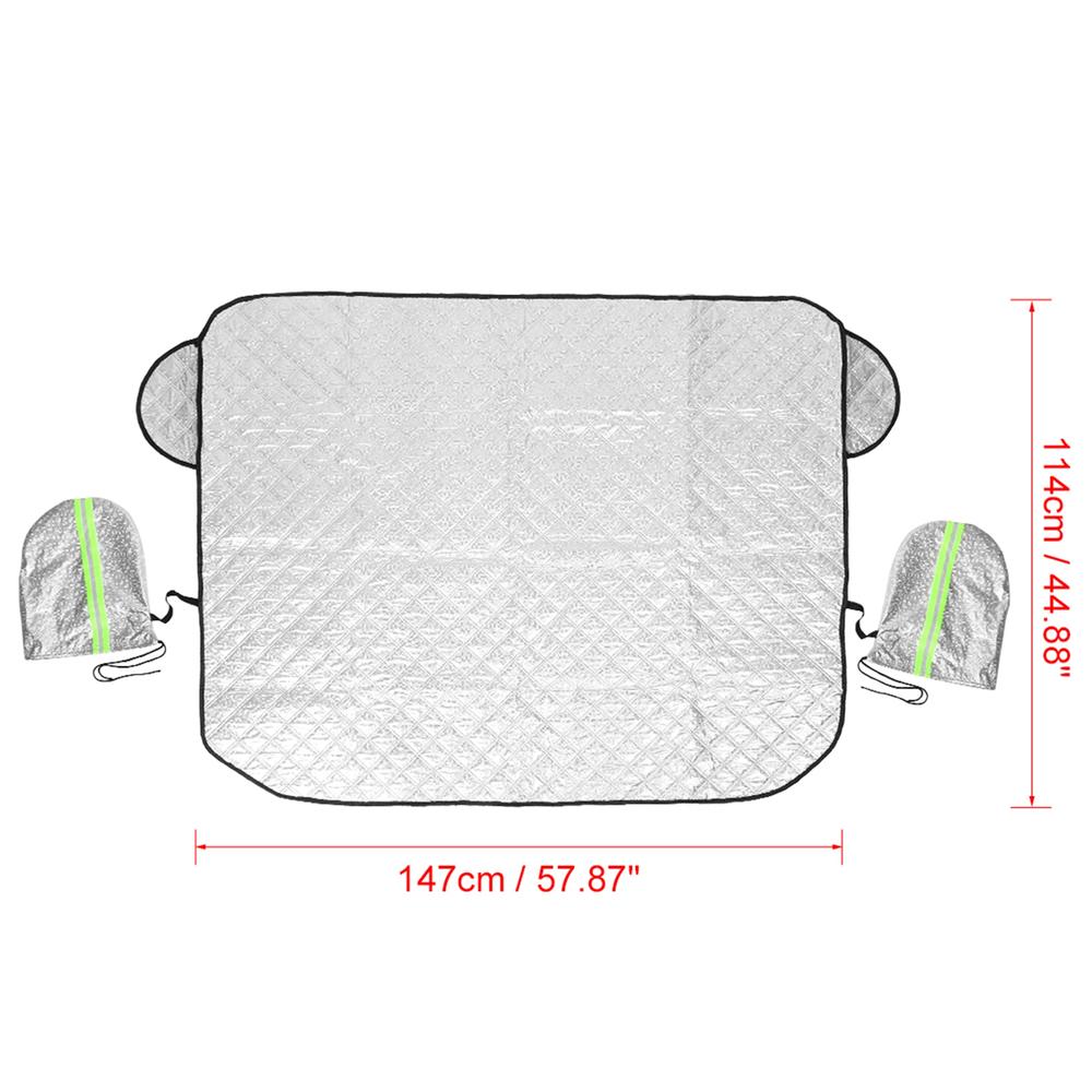 Unique Bargains Car Windshield Snow Ice Cover with 4 Layers Protection 147x114cm