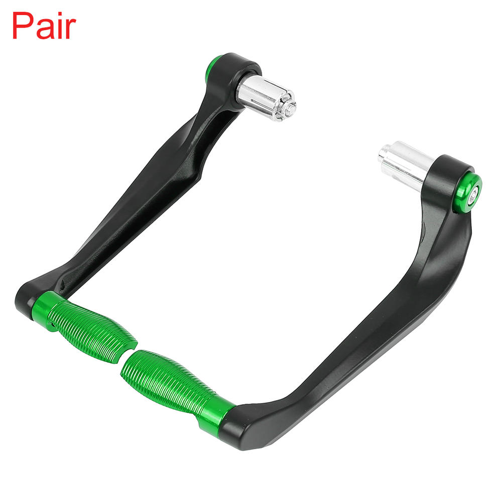 Unique Bargains 1 Pair 22mm Brake Clutch Lever Protector Hand Guard for Motorcycle Green