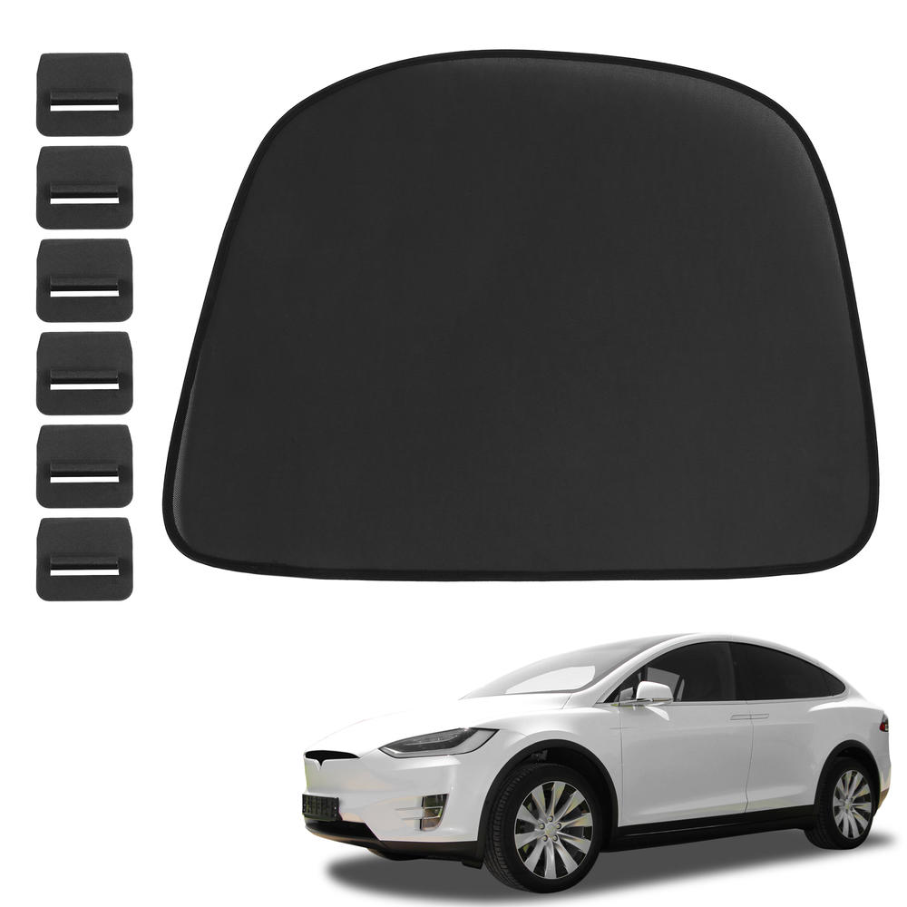 Unique Bargains Glass Roof Sunroof Shade Cover Tail Window Sun Shade for Tesla Model X Top Roof